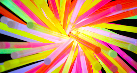 Top of glow bracelets tube